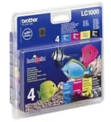 BROTHER Pack Cartucho Original LC1000 BK+C+M+Y - LC1000VALBP [PAG-500]
