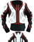 Texpeed - Kinder Motocross jacke mit Rückenprotektor für sportliche Aktivitäten - Enduro Brustschutz - Rot Weiß Schwarz - 8 Jahre