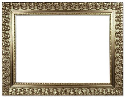 Barockrahmen 750 ARG, Silber, 70 x 100 cm, Leerrahmen