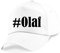 Reifen-Markt Base Cap Hashtag #Olaf Größe Uni Farbe Weiss Druck Schwarz