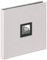walther design Fotoalbum beige-grau 30 x 30 cm Leinen mit Cover-Ausstanzung, Black and White FA-217-D