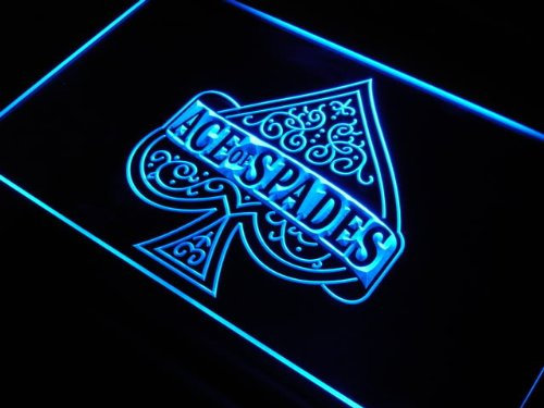 ADVPRO s214-b Ace of Spades Casino Poker New Neon Light Sign Barlicht Neonlicht Lichtwerbung