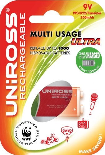 Uniross 1 x PP3 / 9v Multi Usage Long Life