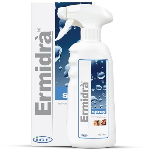ICF Ermidrà Spray 300 Millilitri – Spray Lenitivo e Rinfrescante per Cani e Gatti con Pelle Sensibile – Idrata, Riequilibra e Protegge