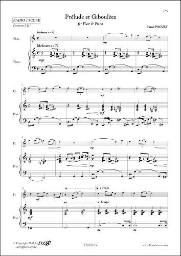 KLASSICHE NOTEN NOTEN - Prélude et Giboulées - P. PROUST - Flute & Piano