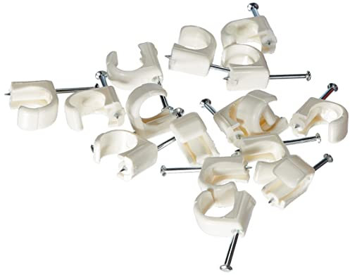 Legrand - Cavaliers Multifix x 20 - souples - pour câble Ø14mm à Ø20 mm - blister - blanc