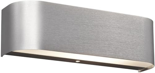 Trio Leuchten LED-Wandleuchte in Aluminium gebürstet, Glas weiß satiniert 220810205