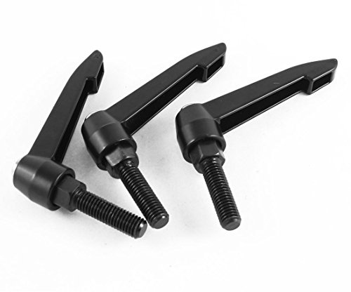 sourcingmap M10 x 35mm Male Thread Lathe Machinery Adjustable Clamping Handle 3pcs