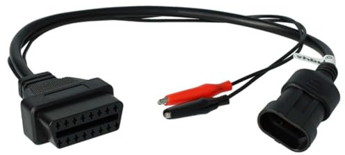 vhbw OBD Adapter 3Pin-OBD1 auf OBD2 kompatibel mit Citroen mit 2Pin-Anschluss - 30 cm
