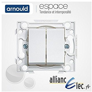ARNOULD - Poussoir 6A + va-et-vient 10A Arnould Espace - ARN-POUSSVV - lumière