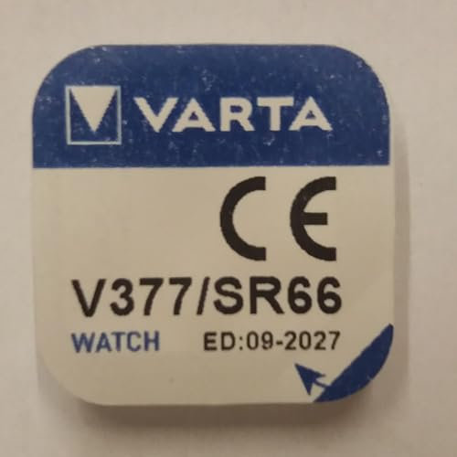 VARTA Lot de 6 Blisters de 1 Pile oxyde argentWatch V377 (SR66) SR626SW 1,55 Volt