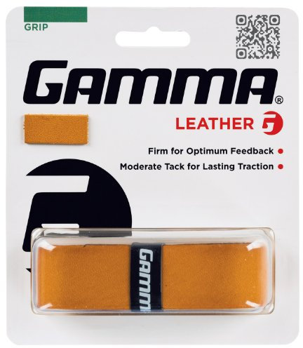 Gamma Tennis Griffbänder Leather 1er Braun Basisgriffband, S