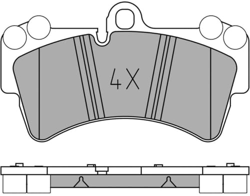 MEYLE 0252369317 Bremsbelagsatz, Scheibenbremse | Kompatibel mit: AUDI Q7, PORSCHE CAYENNE, VW TOUAREG
