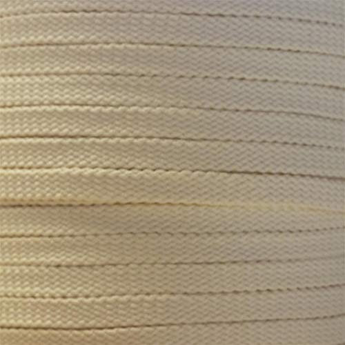 10 m flat cord, 5 mm, braided cord, corset, corset, cream, white, vanilla