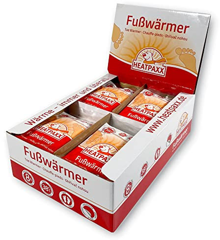 HeatPaxx Fußwärmer | 40 Paar | EXTRA WARM | Hauchdünne Zehenwärmer, Wärmpads | für unterwegs und daheim