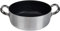 Ollas Agnelli Platinum Baja Cazuela de Aluminio, con Dos Asas en Acero Inoxidable, Plata, 24 cm
