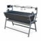 sweeek - Asador de carbón con espetón eléctrico, Mathurin, Gris, 141x68.5x103.5 cm