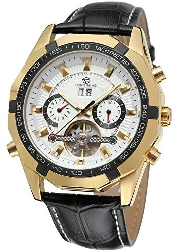 FORSINING Men's Fashion Automatic Tourbillon Wrist Watch FSG340M3T6