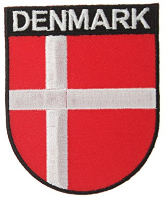 Yantec Wappen Patch Dänemark Aufnäher Denmark