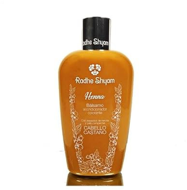 Balsamo Acondicionador Henna Color Castaño Radhe Shyam 250ml