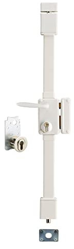 THIRARD - Serrure en Applique Beluga A2P* à Fouillot pour Entrée Droite - 3 Points - Cylindre Transit2 30 x 65 mm - Axe 45 mm - Pour Porte 45 mm Max - Coffre 75 x 130 mm - Blanc - 4 Clés Incluses