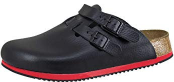 Birkenstock Homme Kay Leder Softfootbed Sabots, Noir Noir, 46