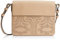 Orla Kiely Punched Climbing Daisy Leather Olivia Bag, Damen Schultertasche Braun Beige