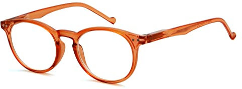 Eyekepper Oval Rund Federscharniere Brillen orange Rahmen +1.5