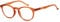 Eyekepper Oval Round Spring Hinges Reading Glasses Orange Frame +1.5