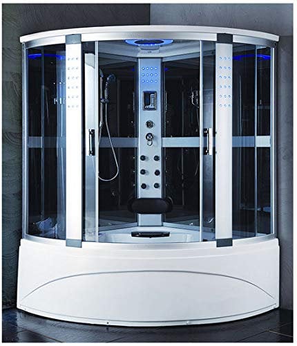 Bagno Italia cabine balnéo deux personnes avec option full baignoire balnéo box grise ou blanche 150 x 150
