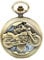 JewelryWe Vintage Bronze Motorrad Taschenuhr Herren Analog Quarz Uhr mit Halskette Kette Umhängeuhr Pocket Watch Vatertagsgeschenk