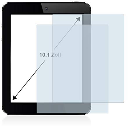 BROTECT 10.1 Entspiegelungs-Schutzfolie für Tablets mit 10,1 Zoll (25.7 cm) [223 mm x 126 mm, 16:9] (2 Stück) Matt, Anti-Fingerprint