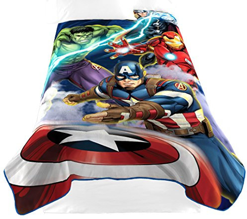 Marvel Avengers 2 Veröffentlichen Plüsch Decke, Blue Circle, 62 x 90/Twin