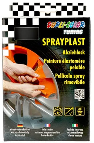 DUPLI-COLOR 388118 Set Sprayplast schwarz seidenglänzend 2x400 ml