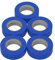 5 rollos VDE cinta aislante eléctrica PVC cinta adhesiva 15mm x 10m DIN EN 60454-3-1 color: azul