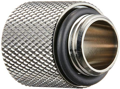 Bitspower G1/4 Male to Female Extender Fitting, 15mm, Black Sparkle