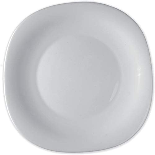 Bormioli Rocco Soft Squared Parma Charger/Oversized Dinner Plates in Brilliant White (2 Pieces)