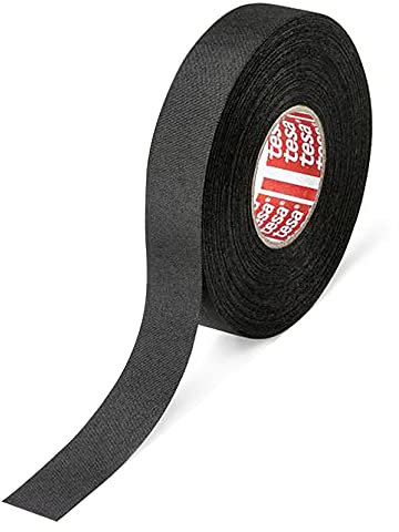 tesa Gewebeband PET-Gewebe 51026 Isolierband für Kabelbäume Klebeband (19mm x 25m)