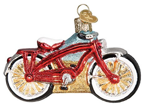 Old World Christmas 2020 Christbaumschmuck Cruiser Bike, Glas geblasener Baum
