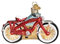 Old World Christmas 2020 Christbaumschmuck Cruiser Bike, Glas geblasener Baum