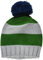 nadadelazos Mädchen Strickmütze, KNITTED HAT STRIPES, Grün, W16 GOR 1.300 STR