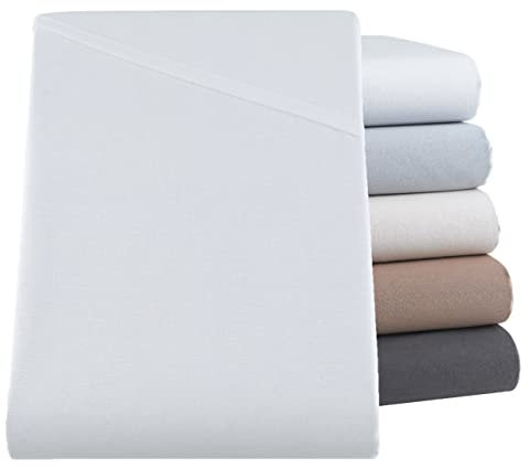 SHC Textilien Betttuch Bettlaken Haustuch Tischdecke in Weiß, Größe 150 x 250 cm aus 100% Baumwolle