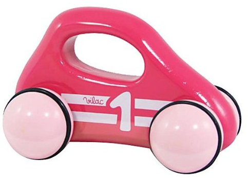 Vilac - 2296P - Jouet de Premier Age - Voiture Poignée - Rose