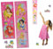 alles-meine.de GmbH 3-D Meßlatte Princess - Wandtattoo selbstklebend mit 3 Sticker - wasserfest - Messlatte Prinzessin Kinderzimmer Wandsticker Aufkleber Pop-Up