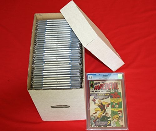 BUNDLE OF 3 (THREE) CARDBOARD BOXES WITH LIDS FOR CGC CERTIFIED AMERICAN COMICS - STORAGE