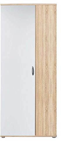 AVANTI TRENDSTORE - Talent - Armadio ad Ante a Battente, scarpiera in Laminato Quercia/Bianco, Dimensioni: Lap 70x176x35 cm