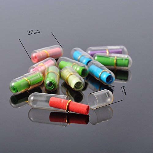 Unbekannt 25 kleine Gutschein Kapseln 20mm x 6mm Gutscheine Valentinstag Muttertag Liebesbrief Gutschein für Aufräumen usw Kapsel mit Zettel
