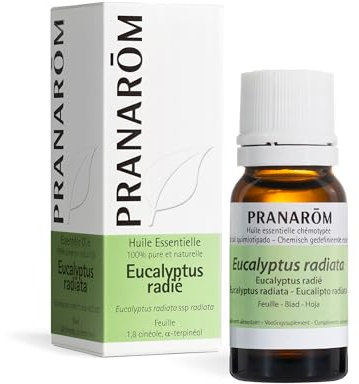 PRANAROM - Eucalipto Radiata BIO - Aceite Esencial Quimiotipado - Vías Respiratorias - 100% Puro y Natural - HECT - 10 ml