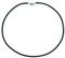 Unisex Genuine Smooth Black Leather Cord Necklace For Men Women Teen .925 Sterling Silver Barrel Clasp 18 Inch