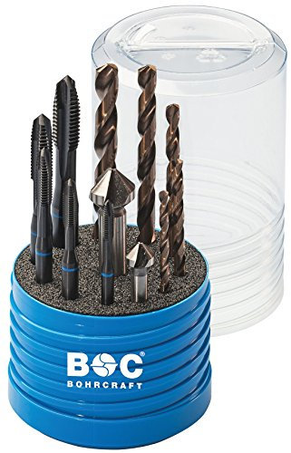 Bohrcraft BLAURING-Maschinengewindebohrer Set HSS-E (Co5) VAP / RG 12 VA / M4 - M 10 / 12-teilig / 4144 13 30012